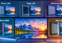 Tipos de retroiluminação de TVs, Direct LED, Edge LED, Full Array FALD, Micro RGB e Mini LED