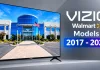 Modelos de TVs VIZIO por ano (2017–atualidade)