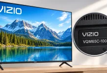 Como identificar o número do modelo de uma TV Vizio (2013–2027)