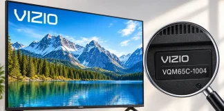 Como identificar o número do modelo de uma TV Vizio (2013–2027)